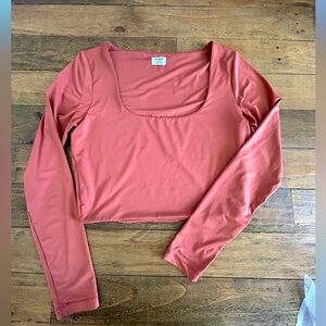 COTTON ON Sculpted scoop neck long sleeve top